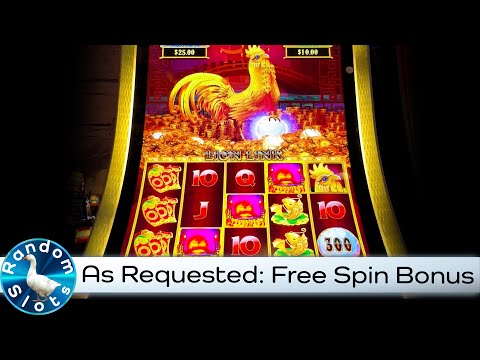 Prosperous Rooster Lion Link Slot Machine Free Spin Bonus