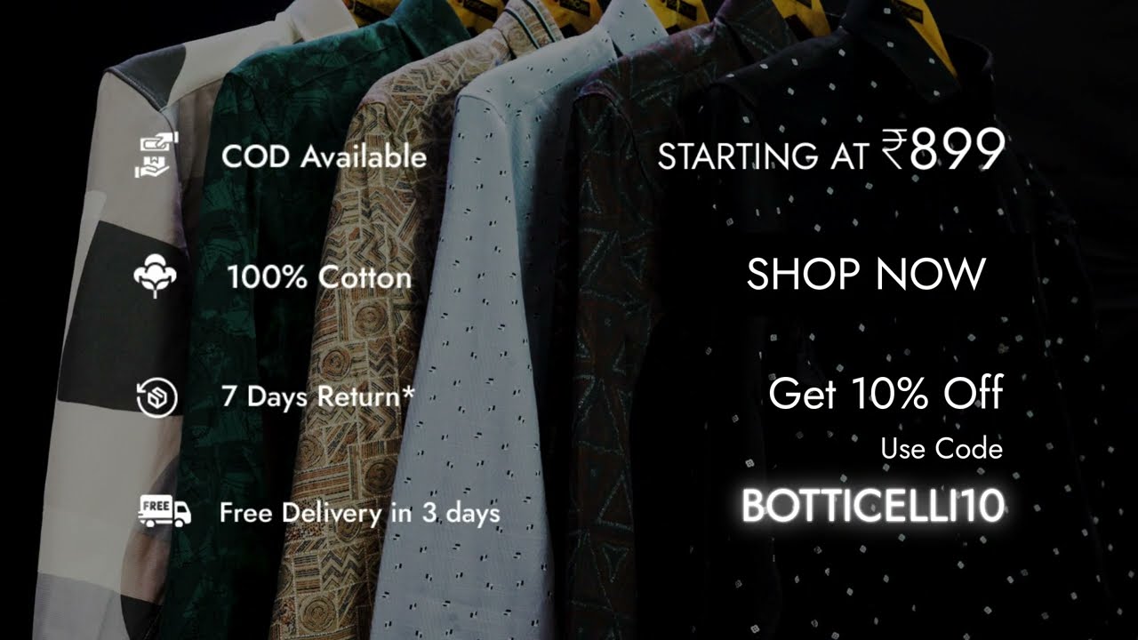 Make Every Outfit Stand Out with Botticelli Shirts! 🌟👕 | Save 10% with "BOTTICELLI10"