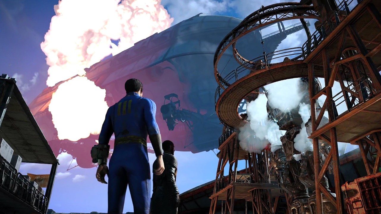 【Fallout4】プリドゥエン撃沈の瞬間に真下にいるとさすがに無事では済まない説【小ネタ】【ゆっくり実況】