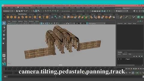 Basic of Camera animation in autodesk maya 2020--camera tilting,pedastal panning & camera track,