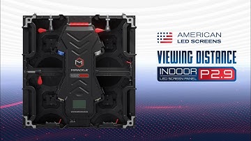 P2.97mm Indoor LED Panel – Recommended Viewing Distance | Mirackle®