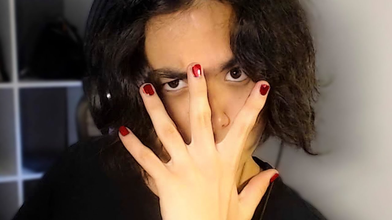 Painting My Nails "Black" but I'm Colorblind (thx for 14k) YouTube