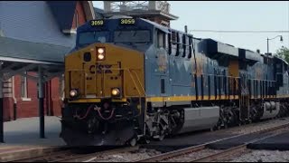 [CSXT]3059 GE ES44AH & 3014 GE ES44AH Leads NB E760-18 Empty Coal Train Headed NB In Fay NC & Long