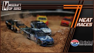 Miscraft Cup Series S7 R4 Heats Bristol Dirt Nascar Stop-Motion
