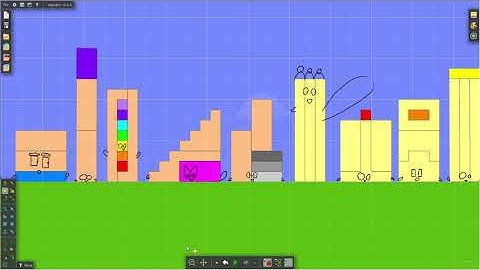 The numberblocks show on Algodoo