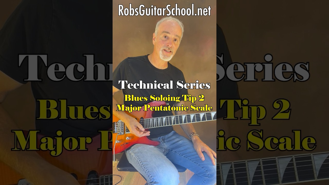 Blues Soloing Tip 2 - Major Pentatonic Scale. #guitar, #tutorial, #bluesguitar