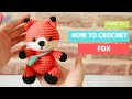#195 | How to crochet an amigurumi FOX (P1/4) | Free pattern | AmiguWorld