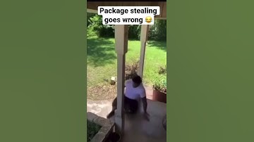 Package stealing goes wrong 😂