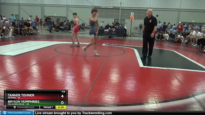 113 Lbs Quarterfinals (8 Team) - Tanner Tishner, I...