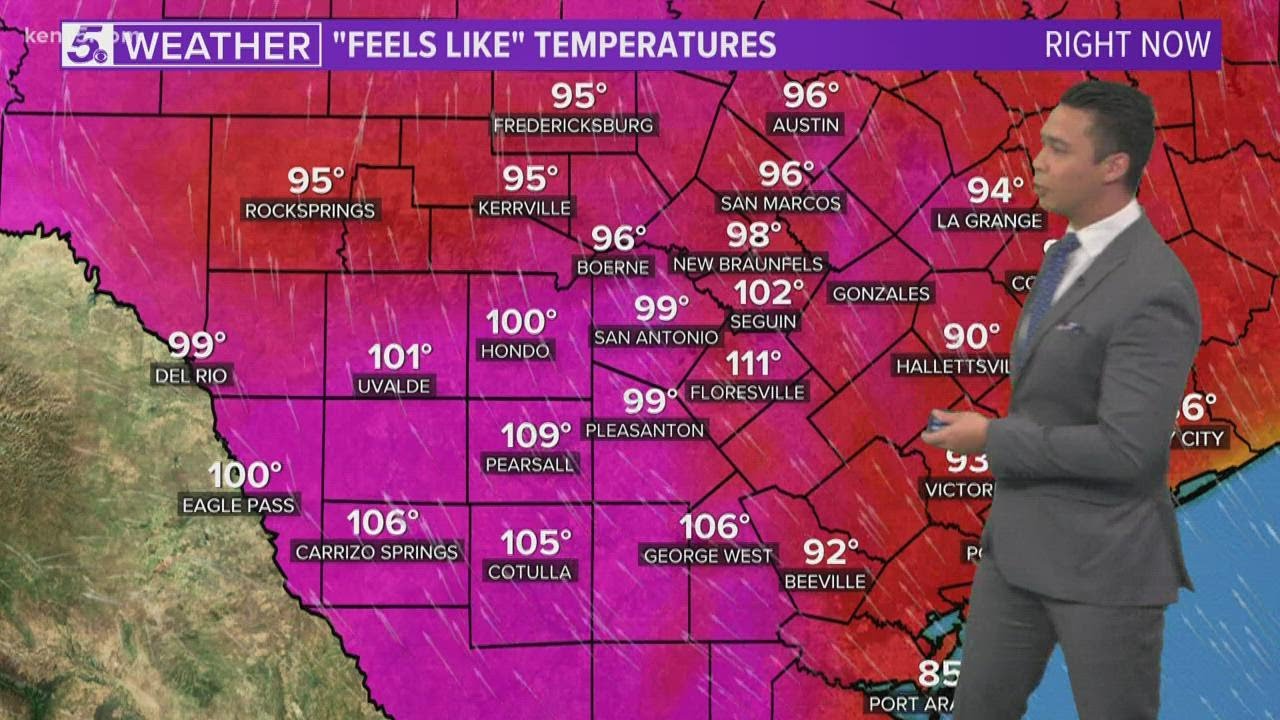 Here's how long triple digit heat will last in San Antonio - YouTube