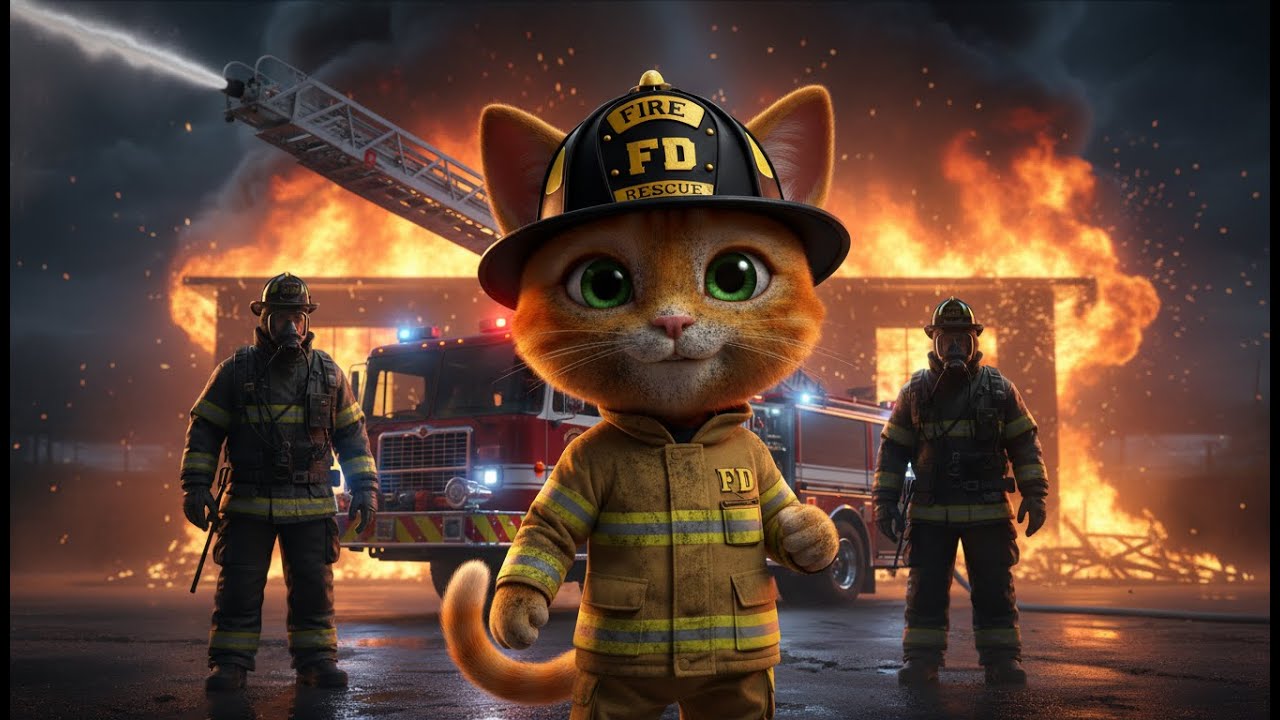 A Tiny Hero in a Big Blaze | Danny the Fire Cat: A Brave Rescue