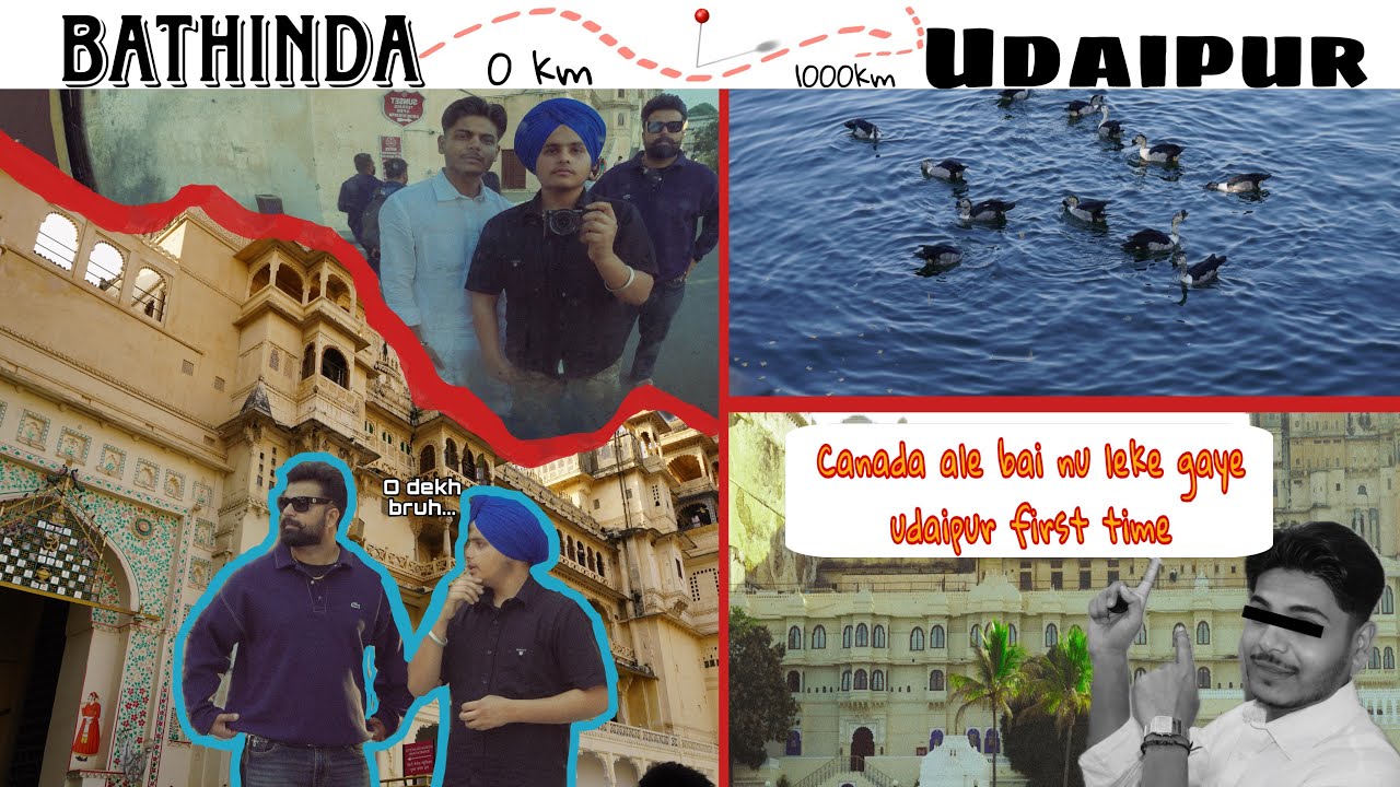BATHINDA TO UDAIPUR CAR TRIP 0 to 1000 km AMNA BAI WITH JASMAN SINGH