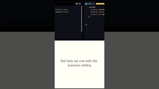 CSS tips & tricks  #1 - How  to select the previous sibling without #javascript