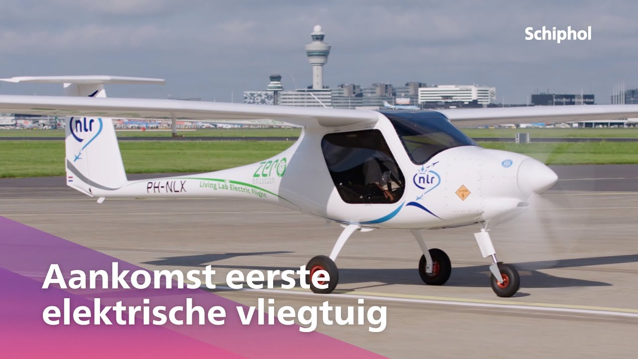 Eerste elektrische vliegtuig op Schiphol ️ - YouTube
