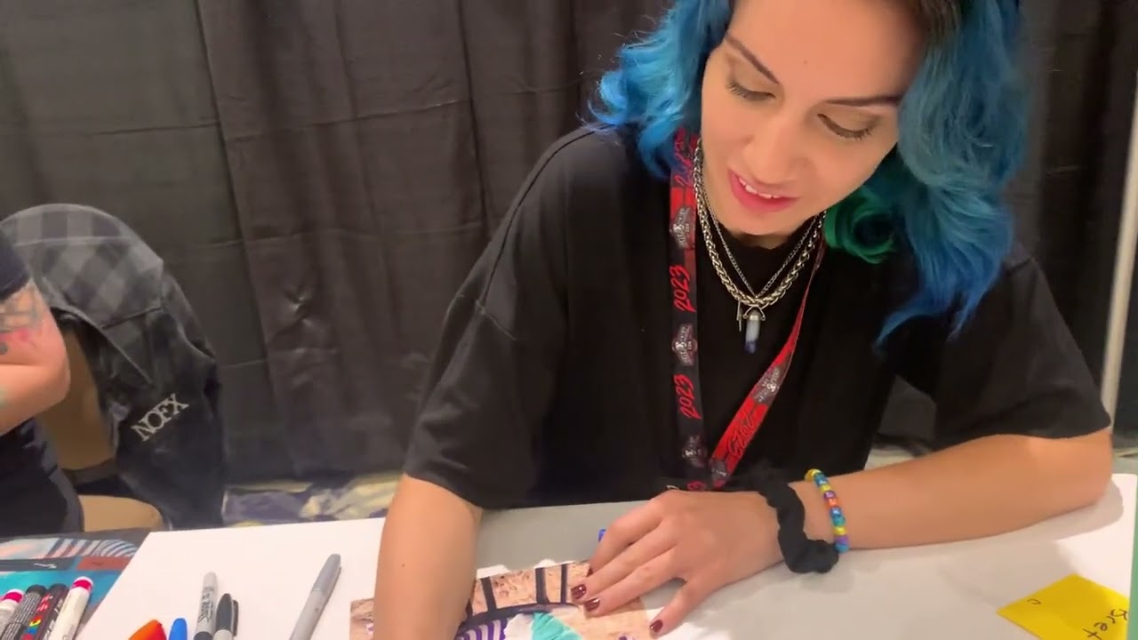 Leah Voysey signing for me at Silver Scream Con in Danvers, MA 9/9/2023