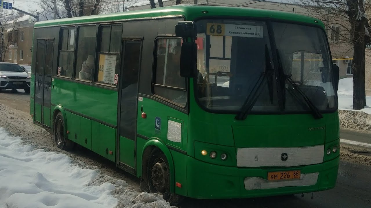 Поездка в маршрутке ПАЗ-320414-04 