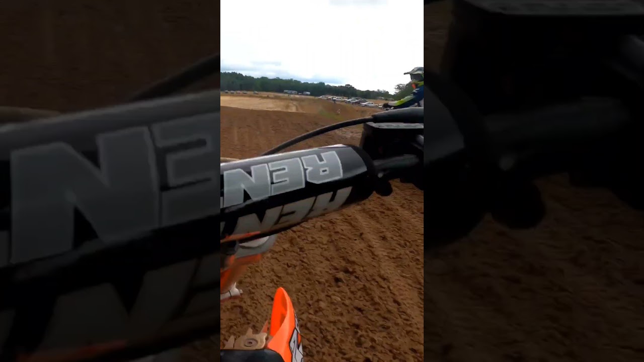First time on MX track close call