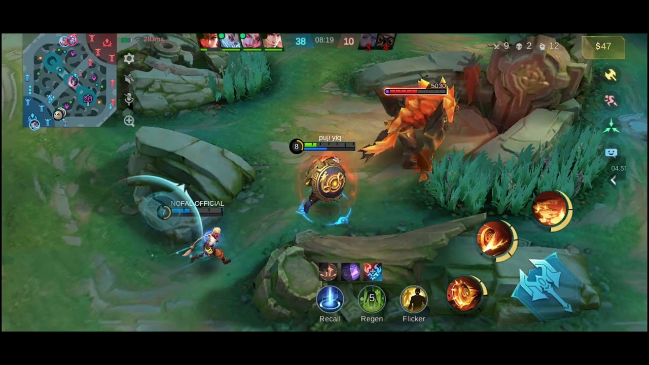 BAXIA,ZILONG,DYRROTH,GRANGER,YIN VS DIGGIE,MIYA,MARTIS,ALPHA,DYRROTH KITA KALAH 