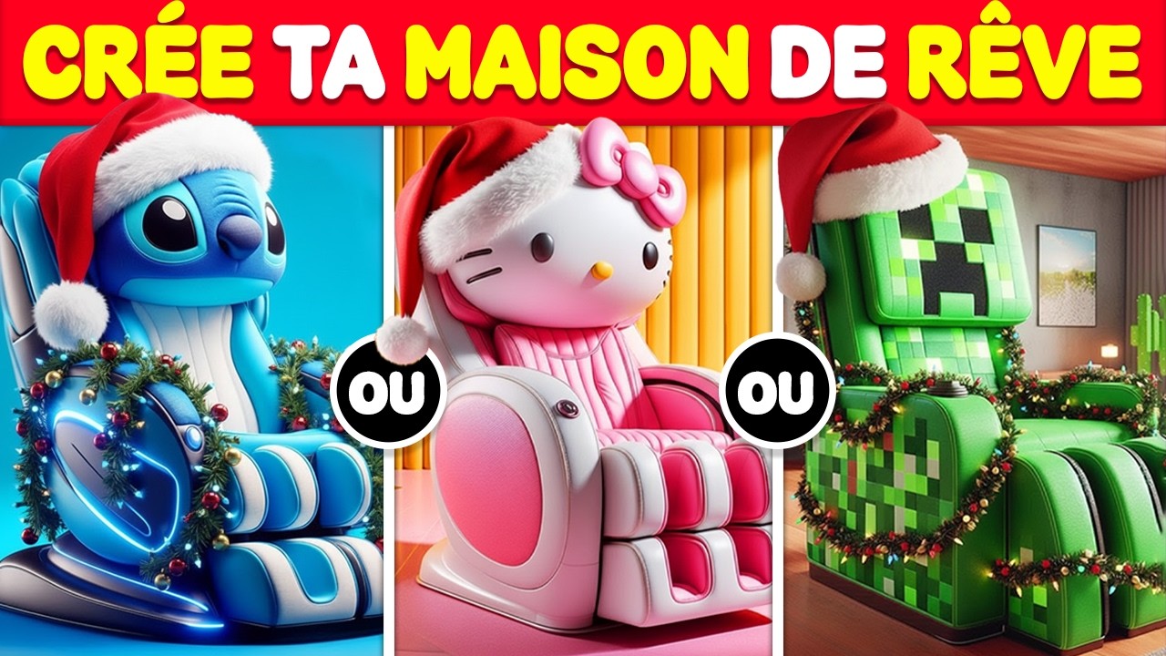 CONSTRUIS ta MAISON de NOËL 🏠🎁 CHOIX IMPOSSIBLES 🎅🏻🎄 TU PRÉFÈRES...?