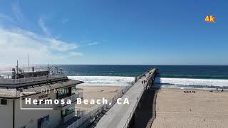 Hermosa Beach, California 4K Aerial Shots 03/02/2026