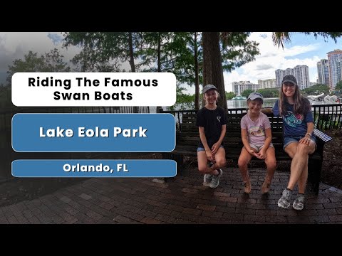 Riding The Famous Swan Boats | Lake Eola Park | Orlando, FL