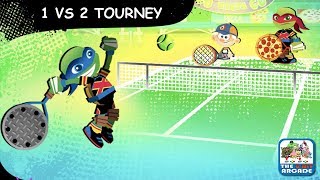 Nick Tennis Stars - Leonardo Tries His Hand At 1 Vs 2 Nickelodeon Games