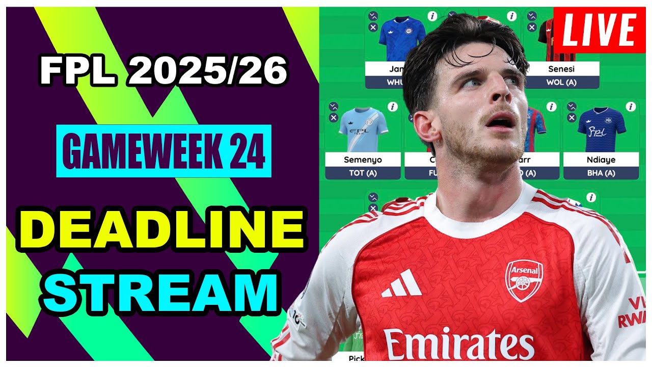 FPL Gameweek 24: DEADLINE STREAM | Live Q&A | Fantasy Premier League Tips 2025/26