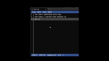 Use Edit from Windows Terminal to edit text files and scripts #shorts