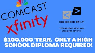 Comcast Is Hiring Over 100 Tech Sales Reps At 100 Only High School Diploma Required