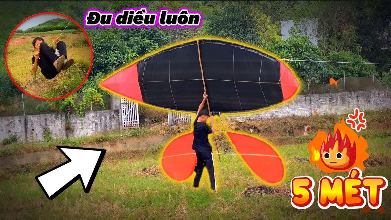 Thả Siêu Phẩm Diều 5 Mét Lèo Đầu - Thả Diều Siêu To Gió Mùa Nhấc Bổng | MAIL CV