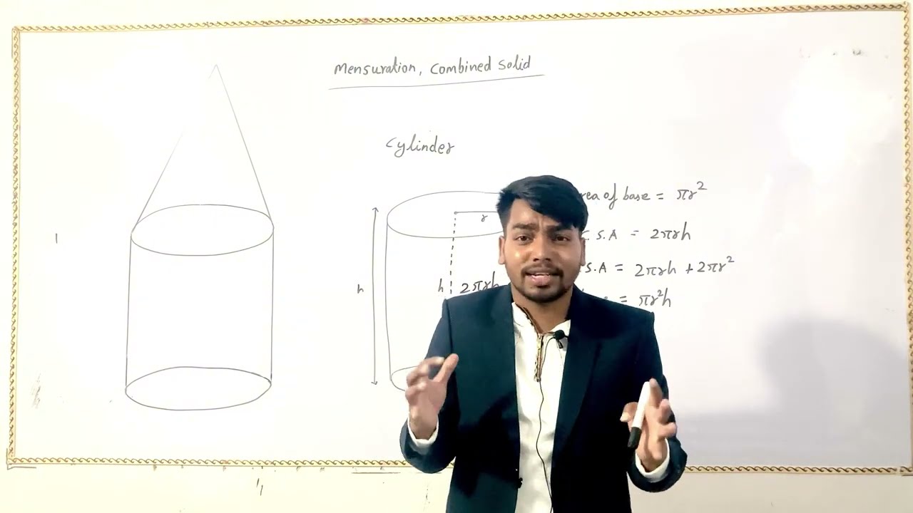 Combined solid, Cone and Cylinder.Class 10 (PART -1)