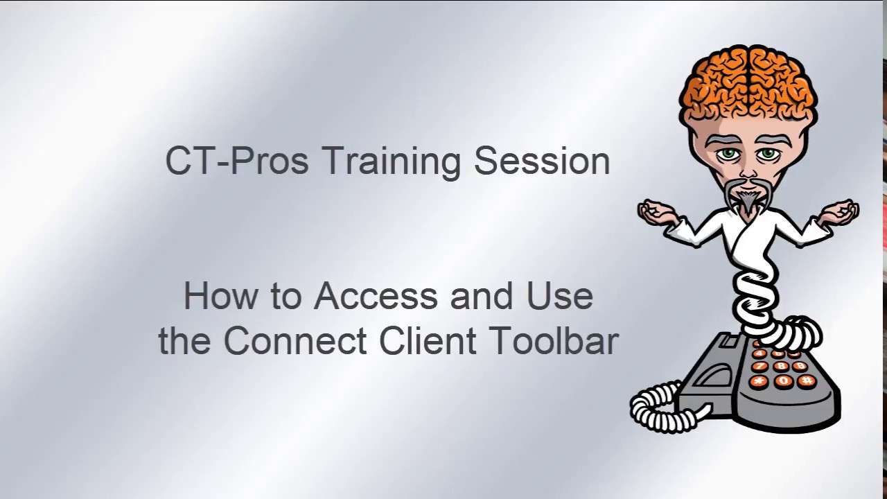 How to use the Connect Toolbar