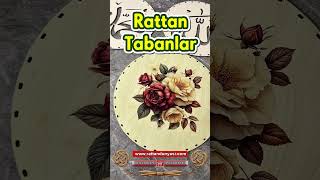 Baskılı Rattan tabanlıklar - www.rattandunyasi.com