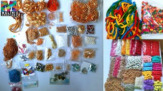 Floral Jewelry Haul part 2 |Basic material for Flower Jewelry | Baby Shower, Haldi | Malini creation