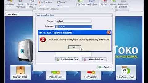 30. Cara Membuat, Membackup dan Merestore Database (Tutorial iPos 4.0)