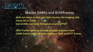 Master DARKS and BIAS Part 1