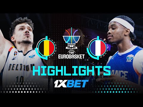 Belgium 🇧🇪 vs France 🇫🇷 | 1XBET Highlights | FIBA EuroBasket 2025