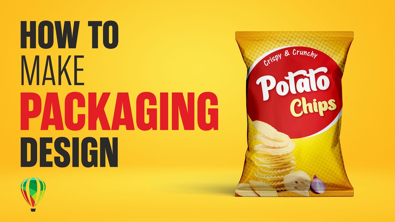 Easy way to make Chips Packet Design in Corel Draw | CorelDraw ...