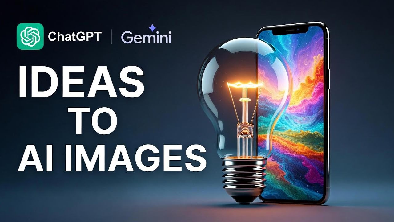 How to Turn Simple Ideas into AI Images (ChatGPT + Gemini Tutorial)