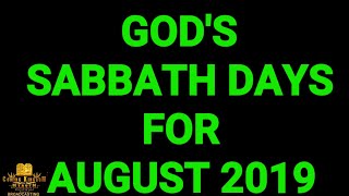 Sabbath Days for August 2019 screenshot 4