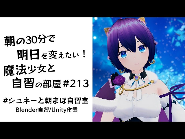 朝活】朝の30分で明日を変えたい！魔法少女と自習の時間 # 213