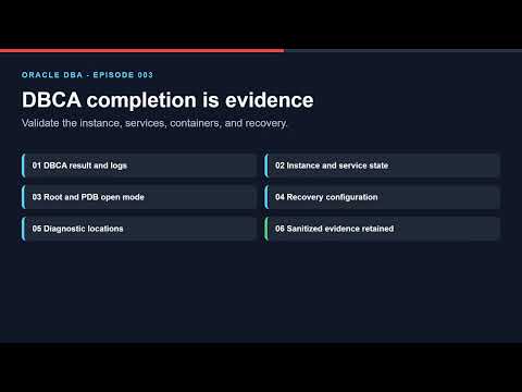 Plan to Create CDB with DBCA (Chapter 3)