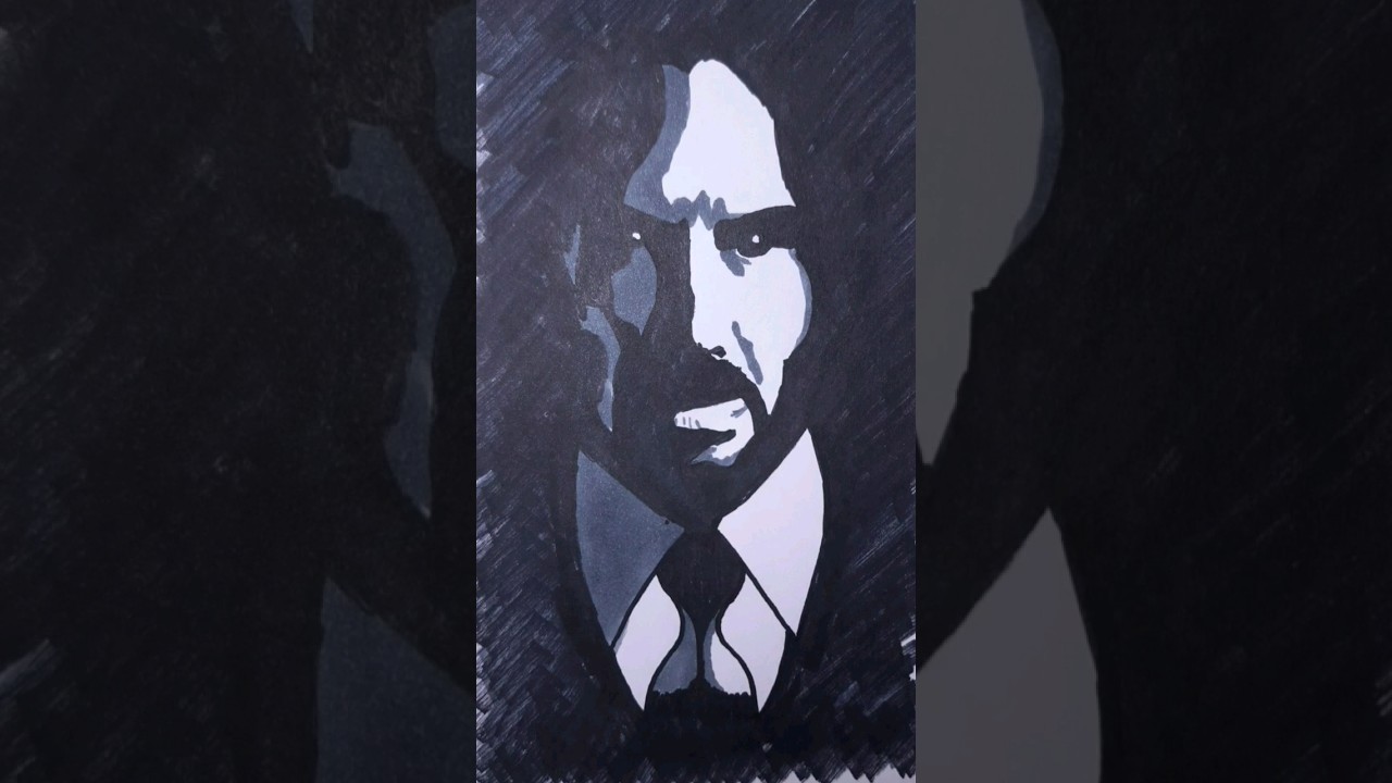 john wick: chapter 4 🔫 keanu reeves drawing