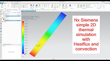 Nx Siemens tutorial basic simple 2D thermal simulation with Heat flux and convection