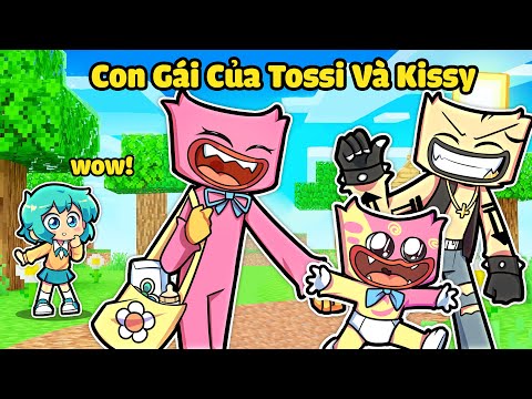 YUMMIE 1 NGÀY TRỞ THÀNH CON GÁI CỦA TOSSI VÀ KISSY TRONG MINECRAFT*TOSSI VÀ KISSY CÓ CON❤💗