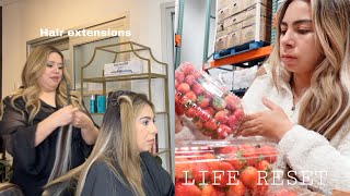 COME WITH ME TO GET HAIR EXTENSIONS + RESET MY LIFE