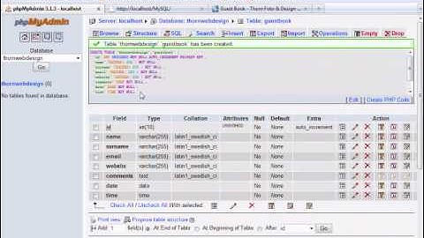 MySQL Tutorial 2 - Inserting entries into database