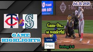 Minnesota Twins & Seattle Mariners Inning 7 Game Highlights 7/31/2026-MLB Season 2026.