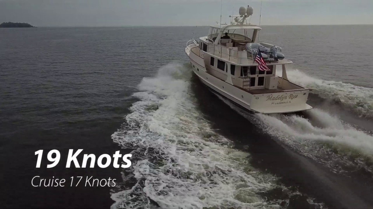 2013 Fleming 55 Underway at 19 Knots