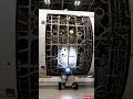 Inspecting the massive internal spool assembly #aviation #maintenance #robotics#military